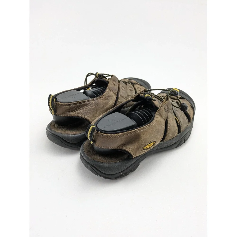 Mens Keen Newport Waterproof Brown Leather Hiking Sandals 110220-BISN Size 13